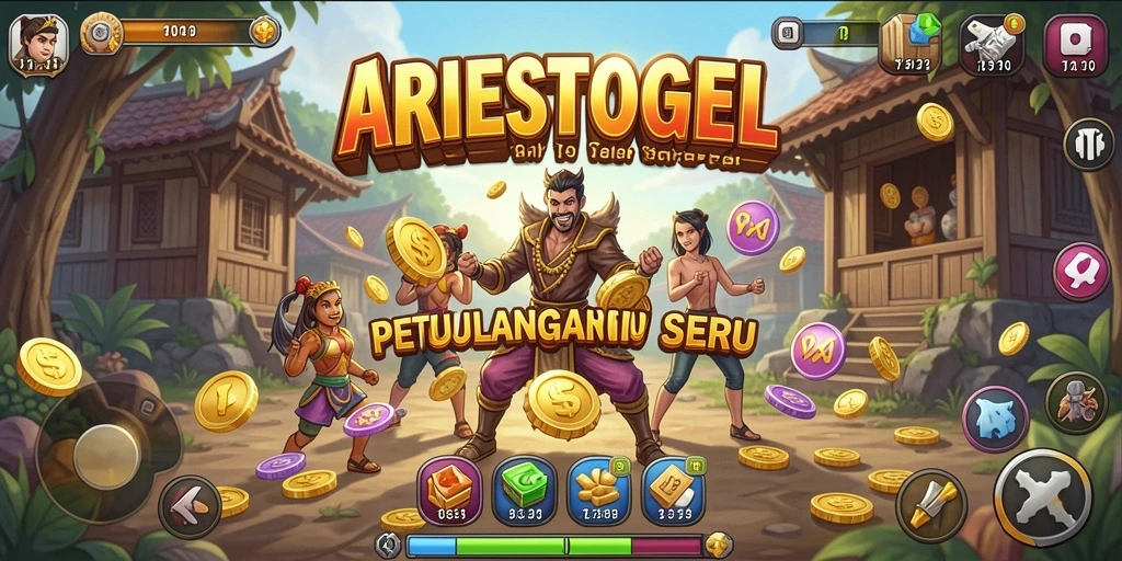 Tampilan gameplay ARIESTOGEL yang menarik dengan berbagai petualangan.