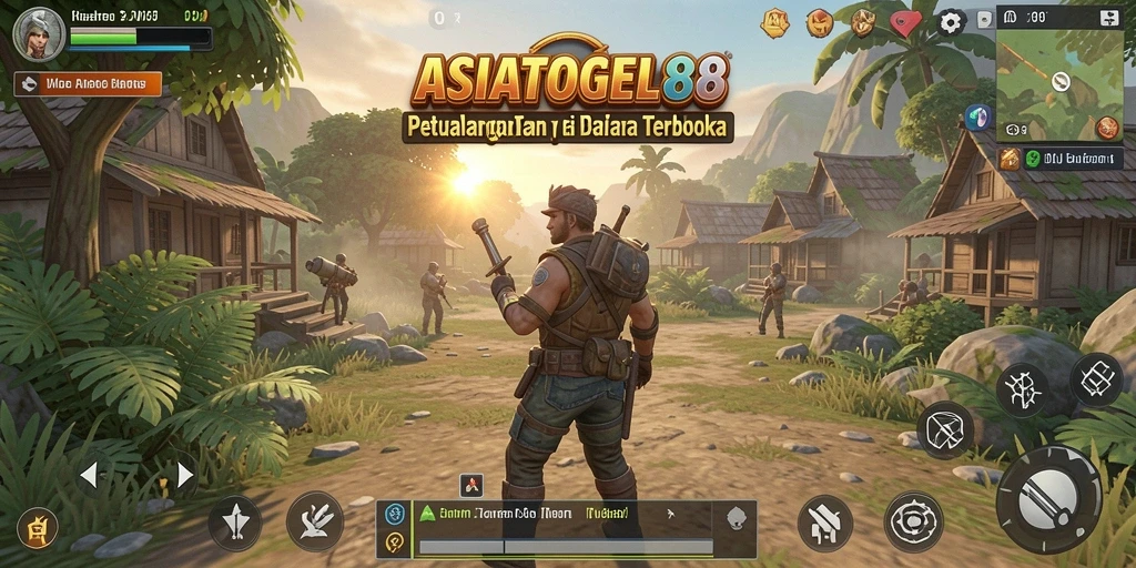 Screenshot ASIATOGEL88 menampilkan dunia terbuka yang penuh petualangan.