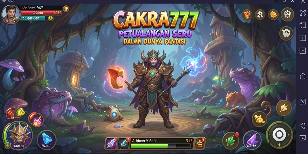 Screenshot gameplay CAKRA777 menampilkan aksi petualangan yang menegangkan.
