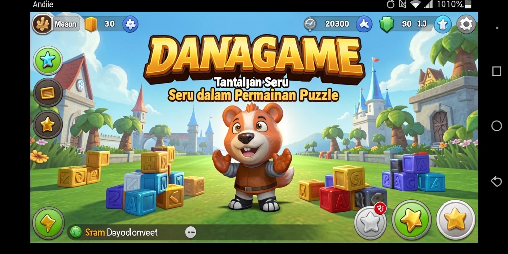 Tampilan gameplay seru dalam DANAGAME di kategori Puzzle.