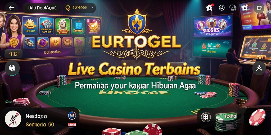Tampilan gameplay Live Casino yang menarik dan interaktif di EUROTOGEL.
