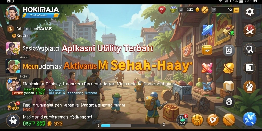 Tampilan antarmuka HOKIRAJA yang sederhana dan fungsional.