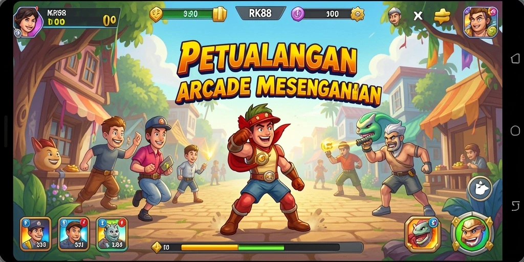 Screenshot utama RK88 menampilkan aksi gameplay yang dinamis dan mengasyikkan.