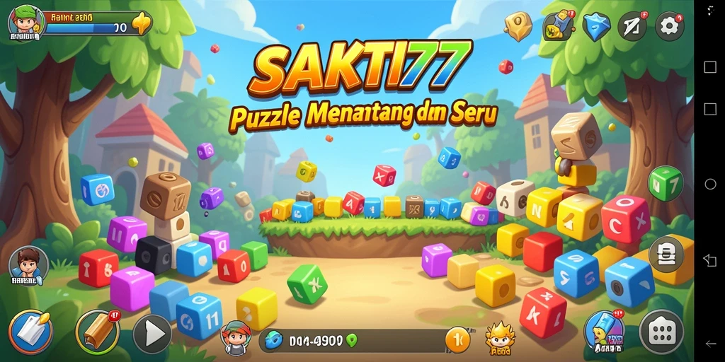 Tampilan gameplay teka-teki yang menarik dan menantang.