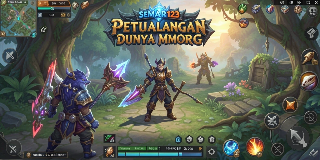 Gameplay SEMAR123 menampilkan petualangan seru dalam dunia MMORPG yang luas.