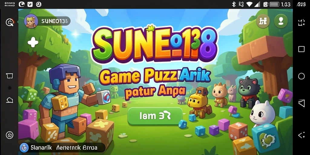 Tampilan screenshot utama SUNEO138 menampilkan gameplay Puzzle yang menantang.