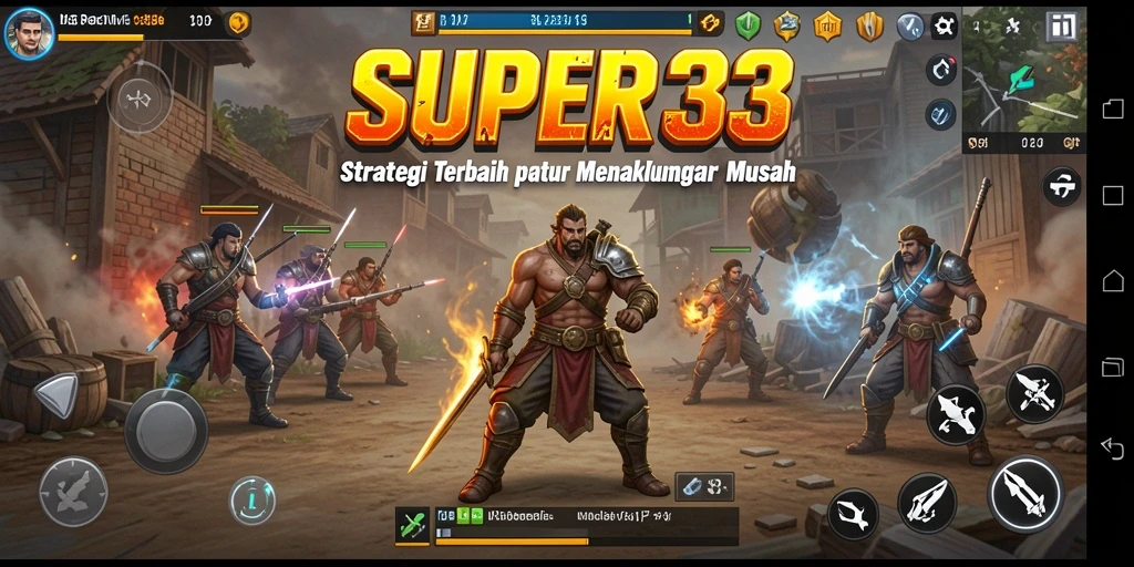 Gameplay menarik dengan taktik yang mendebarkan di SUPER33.