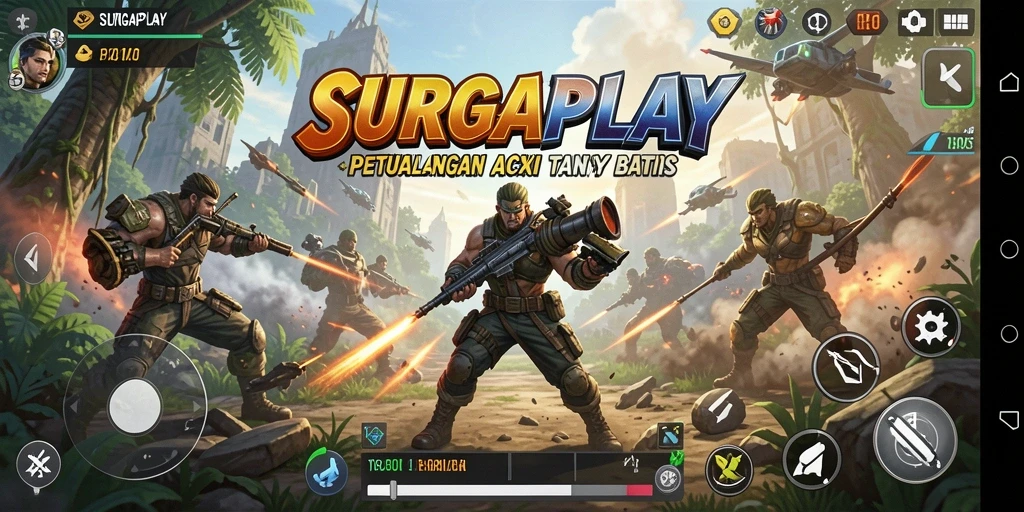 Tampilan gameplay mendebarkan dari SURGAPLAY.