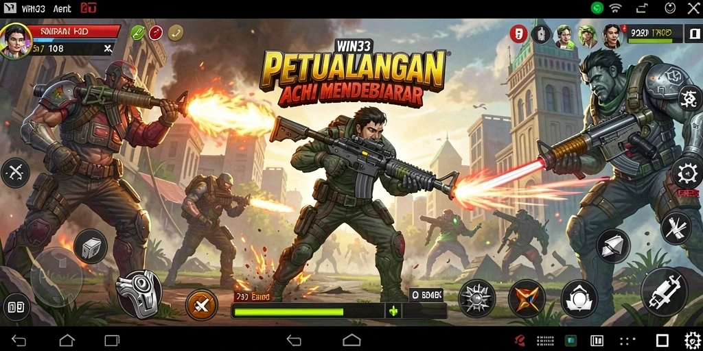Tampilan gameplay <strong>WIN33</strong> yang mendebarkan dan penuh aksi.