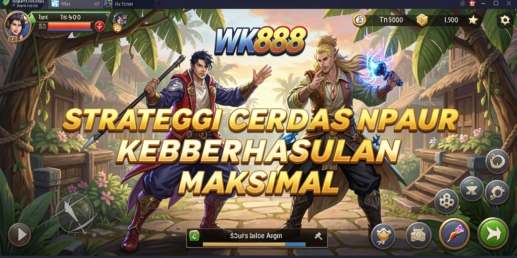 Tangkapan layar gameplay WK888 menampilkan pertempuran strategis yang mendebarkan.